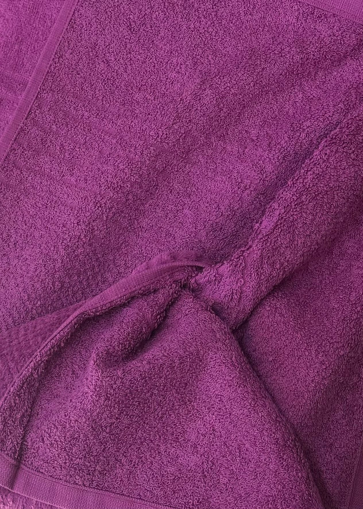 TOALLA GAMUZA BAÑO COMPLETO MORADA 90X160