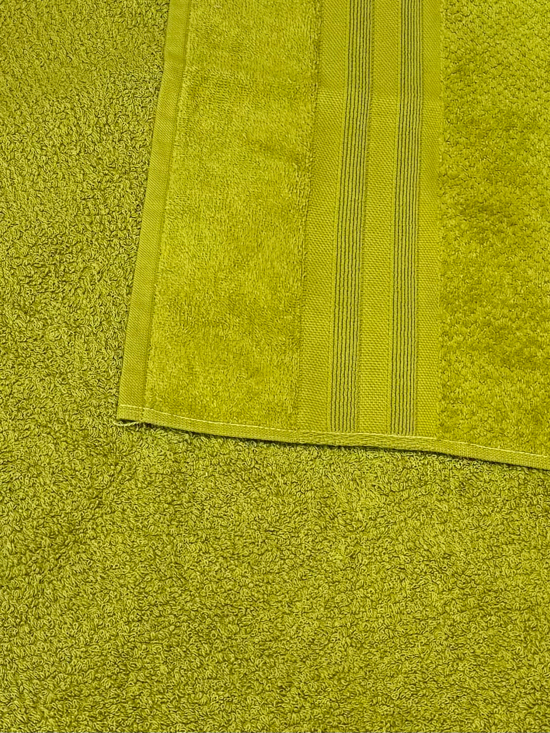 TOALLA GAMUZA BAÑO COMPLETO VERDE 90X160