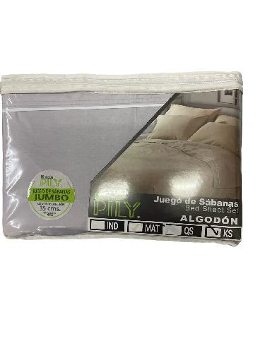 SABANA PILY KING SIZE JUMBO GRIS