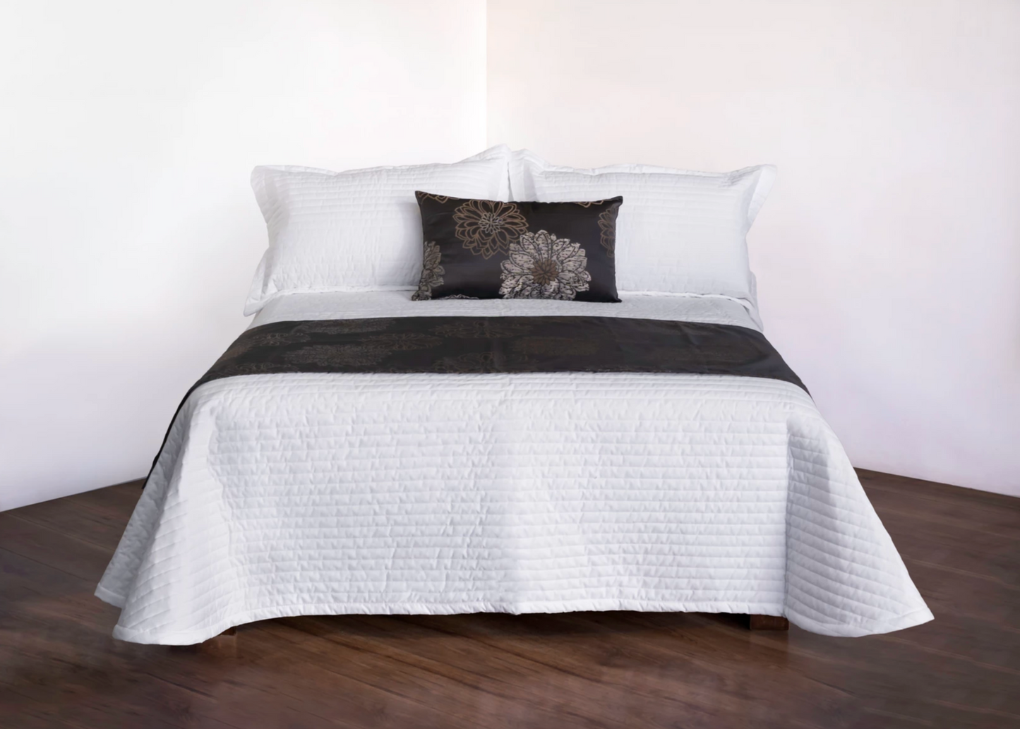 EDREDÓN LIGERO PILY QUEEN SIZE JAQUARD BLANCO