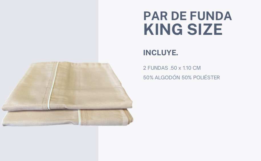 PAR DE FUNDA PILY KING SIZE LISA