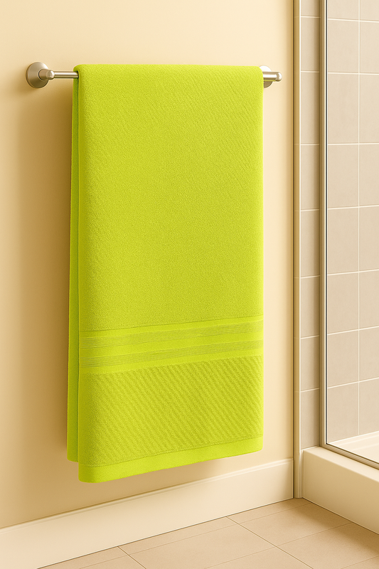 TOALLA GAMUZA BAÑO COMPLETO VERDE 90X160