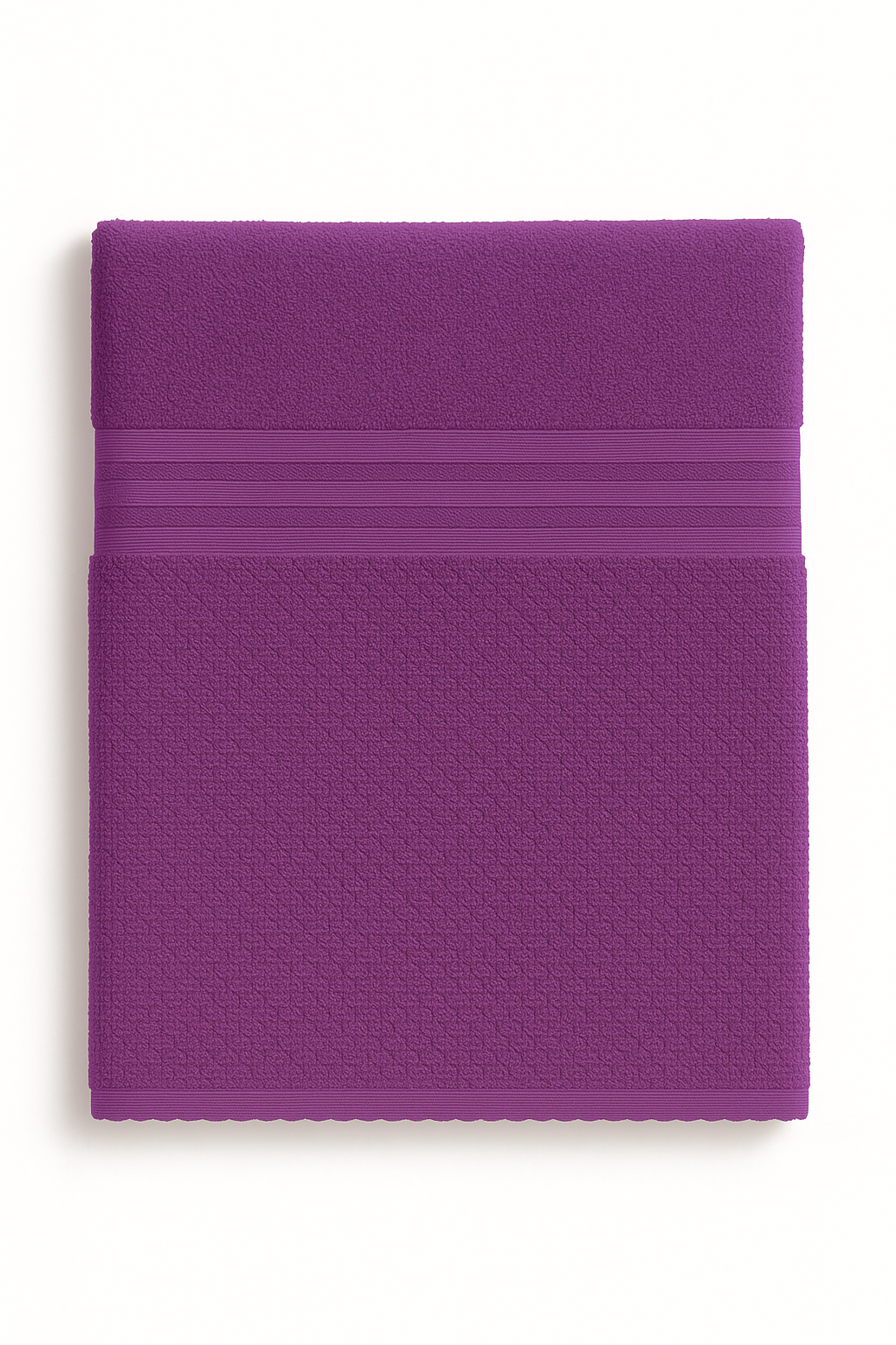 TOALLA GAMUZA BAÑO COMPLETO MORADA 90X160