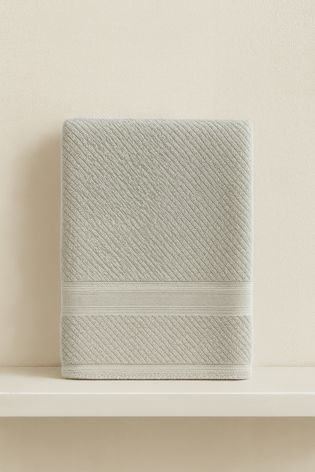TOALLA PULLMAN GAMUZA GRIS CLARO 70X40