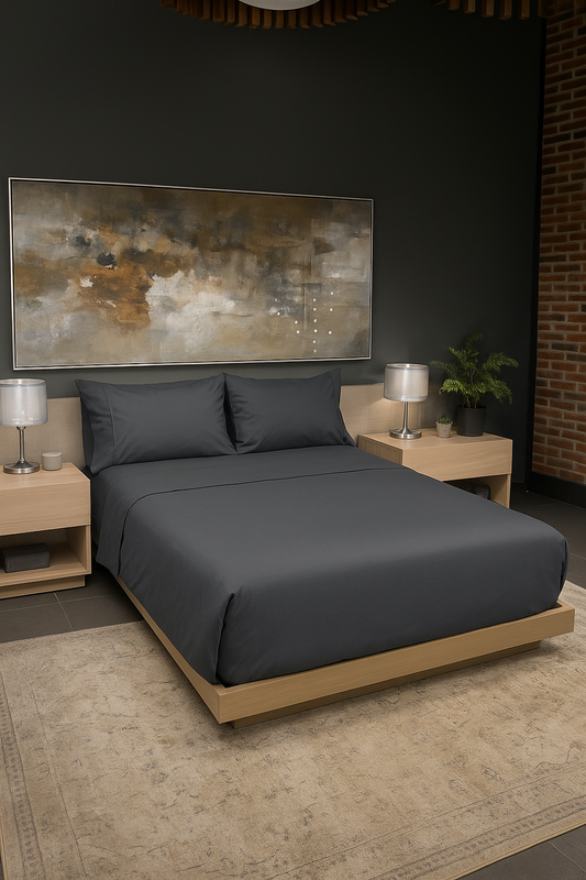 SÁBANA PILY HOME QUEEN SIZE GRIS OXFORD