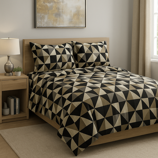 SABANA PILY QUEEN SIZE ROMBOS GRIS 247