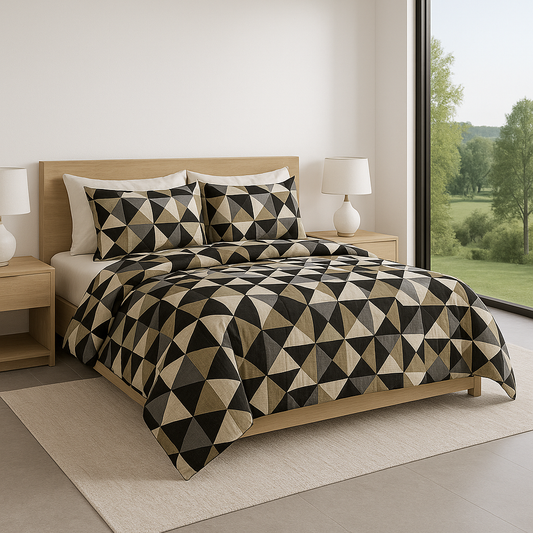 EDREDÓN LIGERO PILY QUEEN SIZE ROMBOS GRIS 247