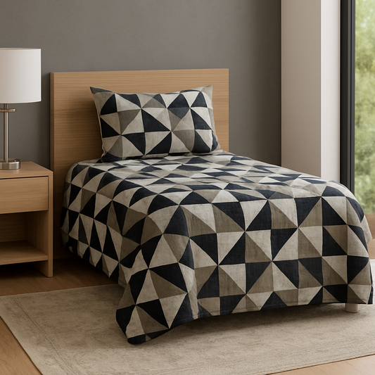 SABANA PILY INDIVIDUAL JUMBO ROMBOS GRIS 247