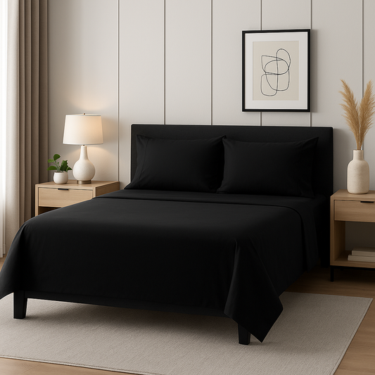 SABANA 2800 BAMBOO TOUCH MATRIMONIAL NEGRA