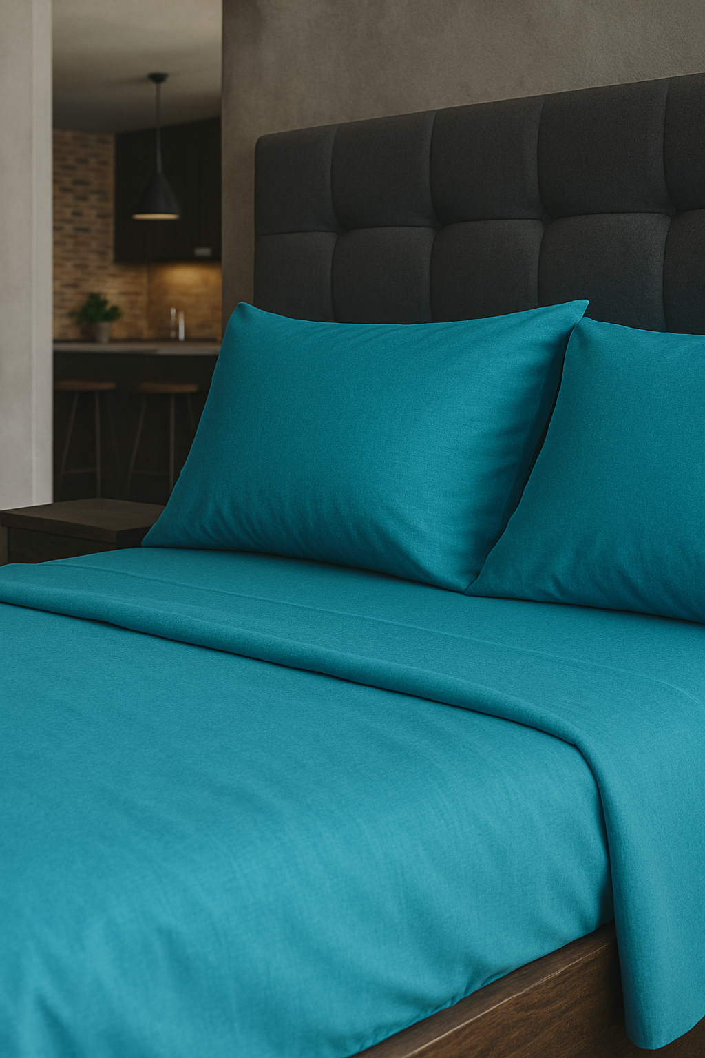 SABANA 2800 BAMBOO TOUCH MATRIMONIAL TURQUESA