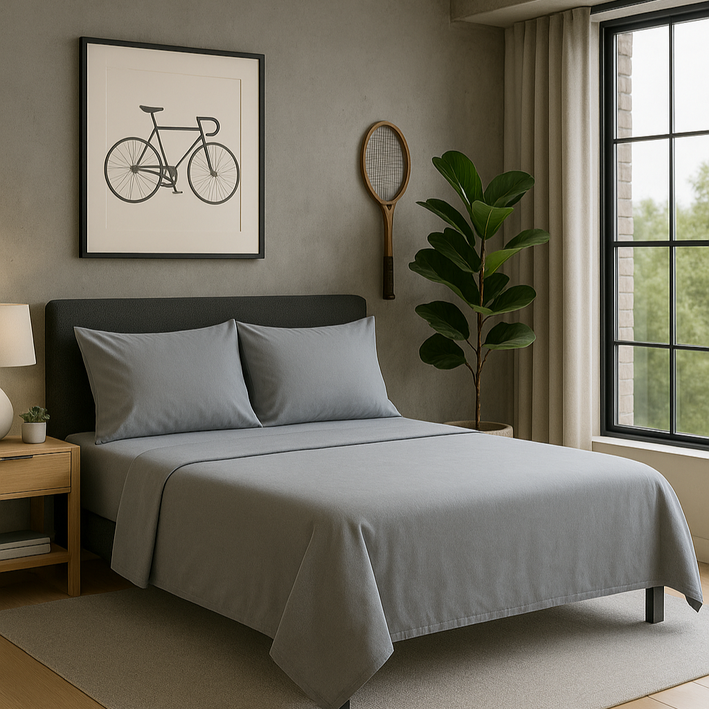 SABANA 2800 BAMBOO TOUCH MATRIMONIAL GRIS PLATA