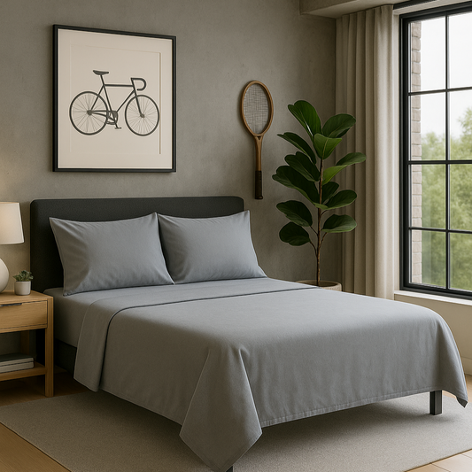 SABANA 2800 BAMBOO TOUCH MATRIMONIAL GRIS PLATA