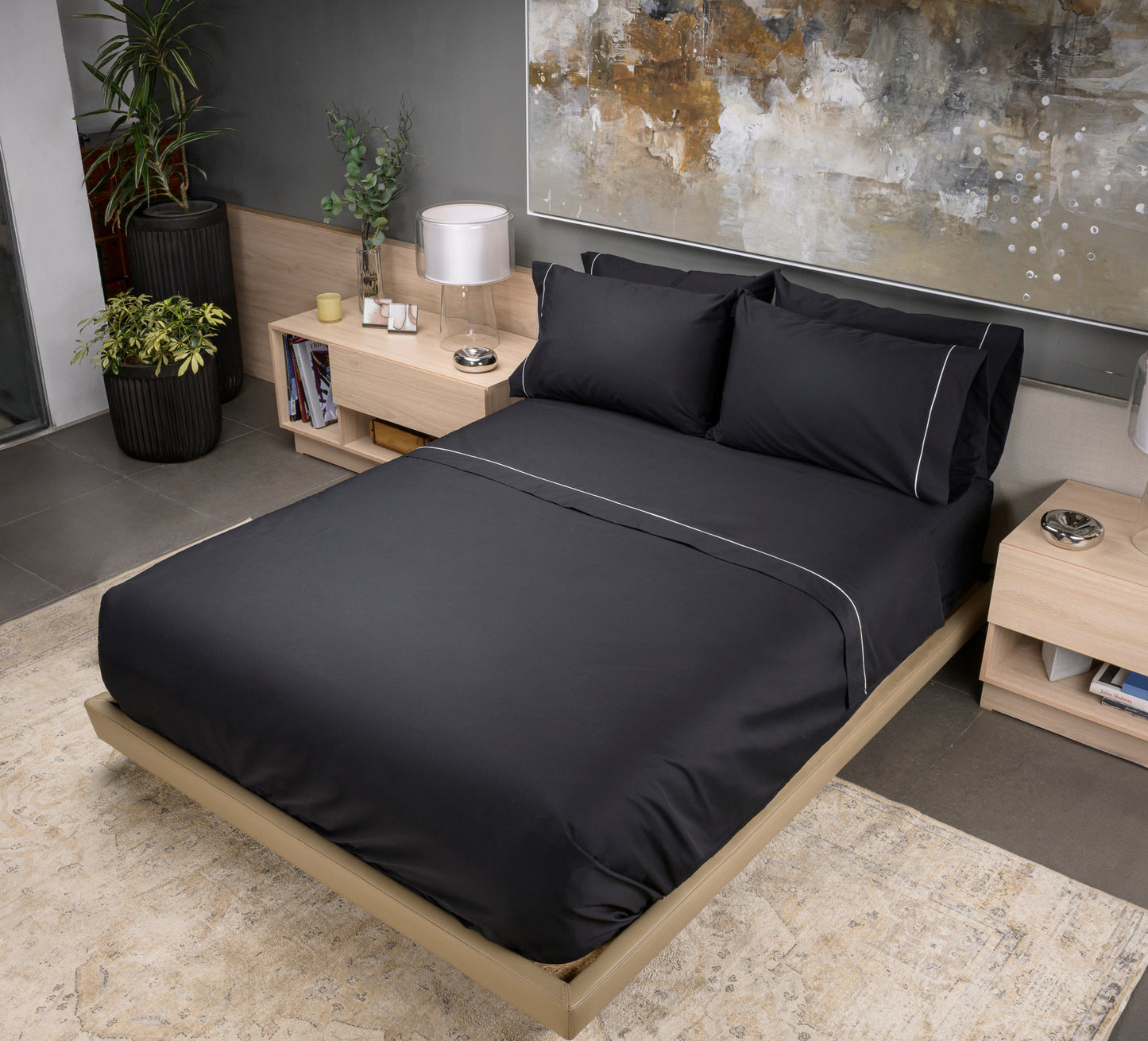 SABANA PILY 50 KING SIZE NEGRA