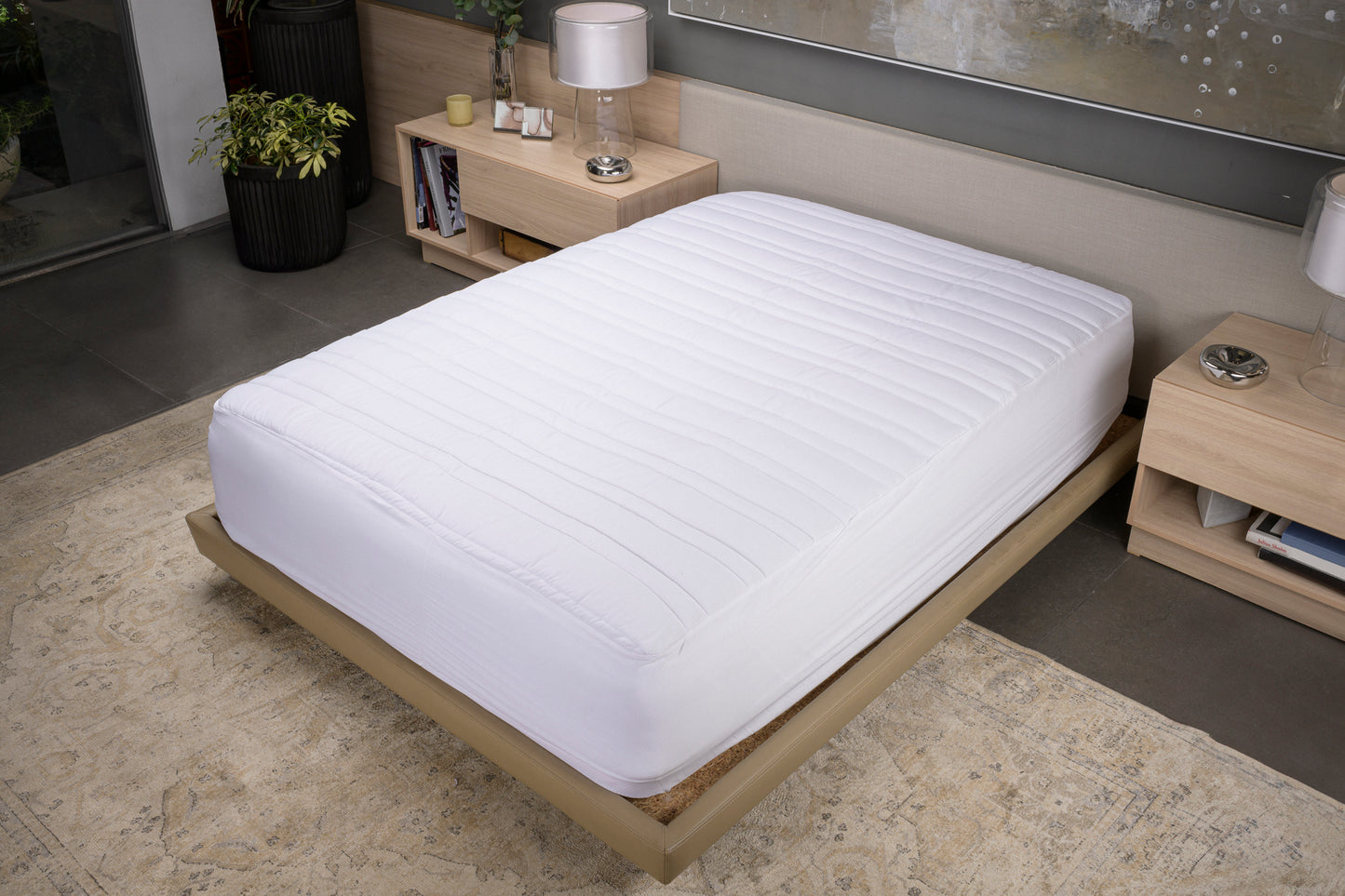 CUBRE COLCHON CON CAJON INDIVIDUAL