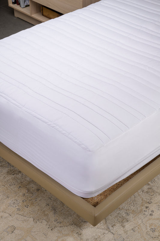 CUBRE COLCHON CON CAJON QUEEN SIZE