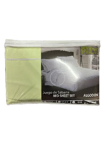 SABANA PILY QUEEN SIZE VERDE MANZANA