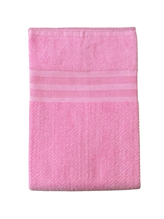 TOALLA GAMUZA MEDIO BAÑO ROSA 70X140