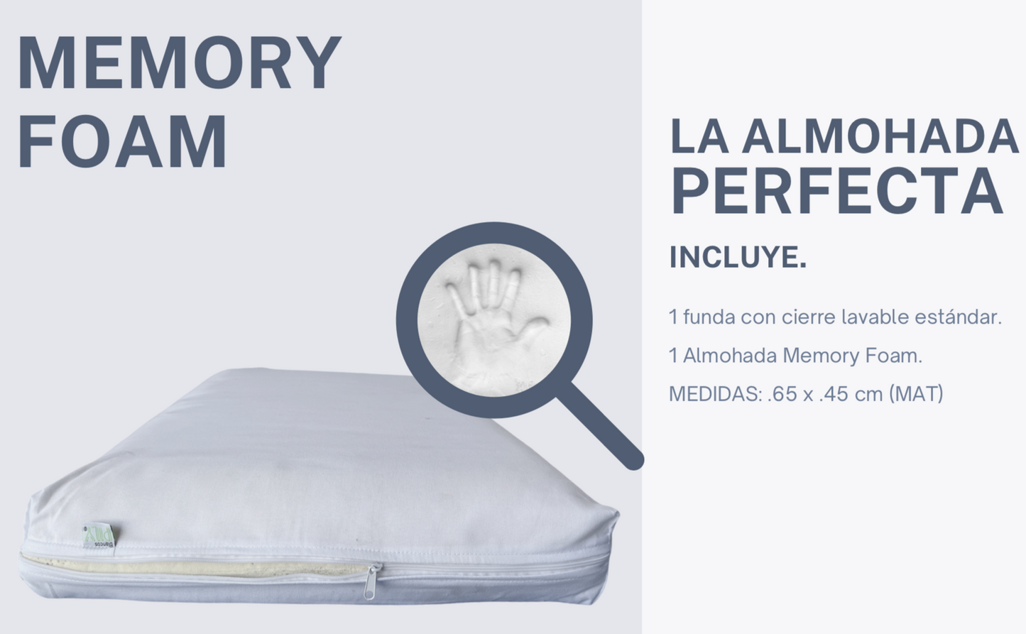 ALMOHADA PILY MEMORY FOAM KING SIZE