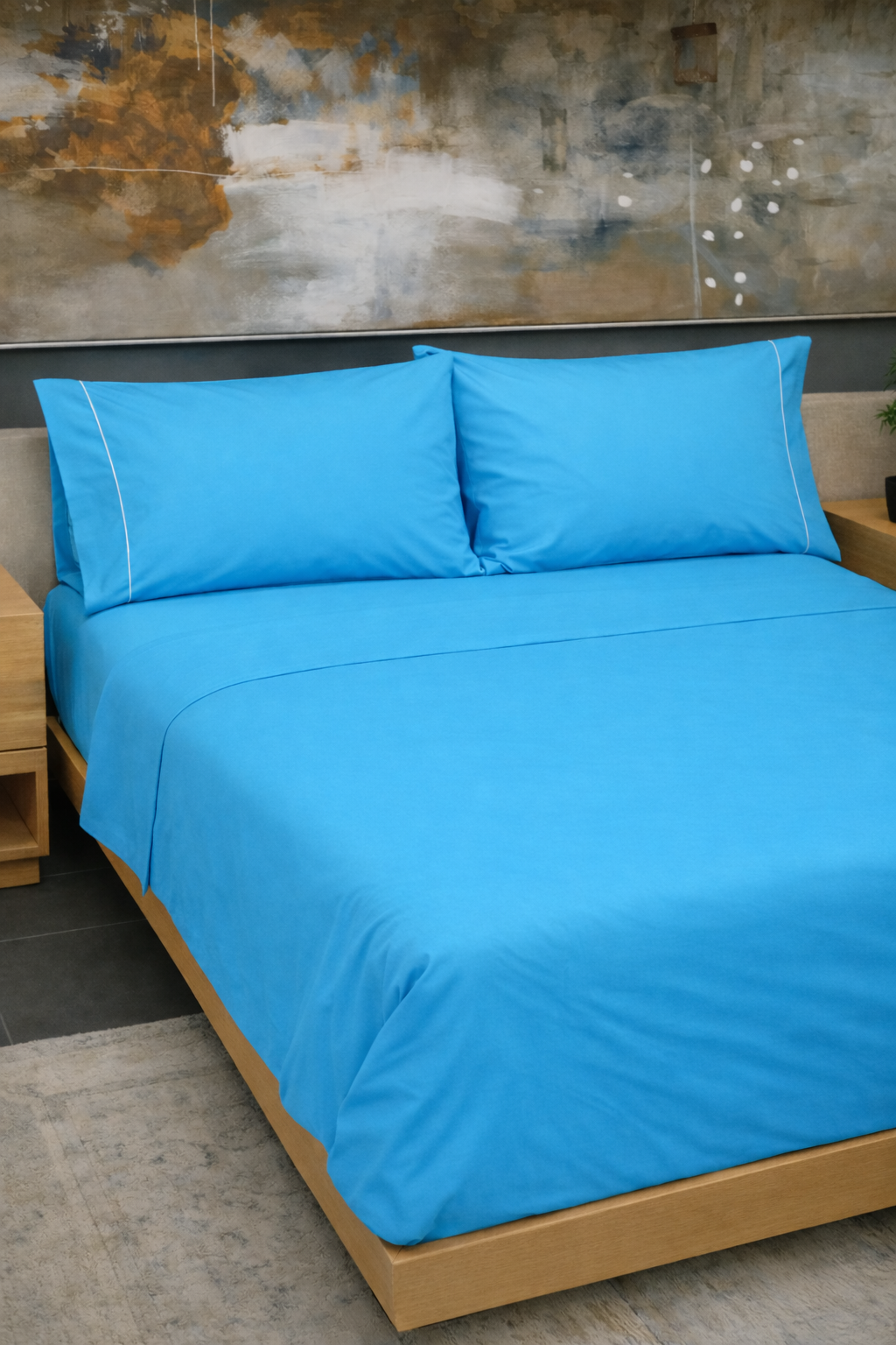 SABANA PILY 50 MATRIMONIAL AZUL TURQUESA