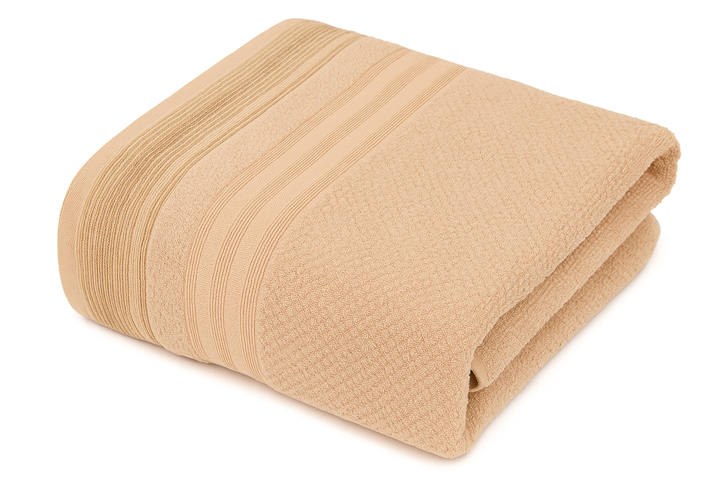 TOALLA GAMUZA BAÑO COMPLETO CAMELLO 90X160