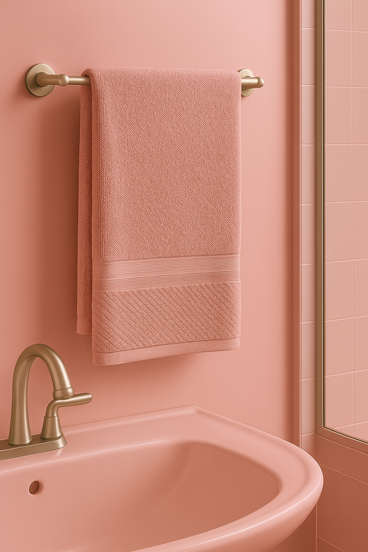 TOALLA PULLMAN GAMUZA ROSA 70X40