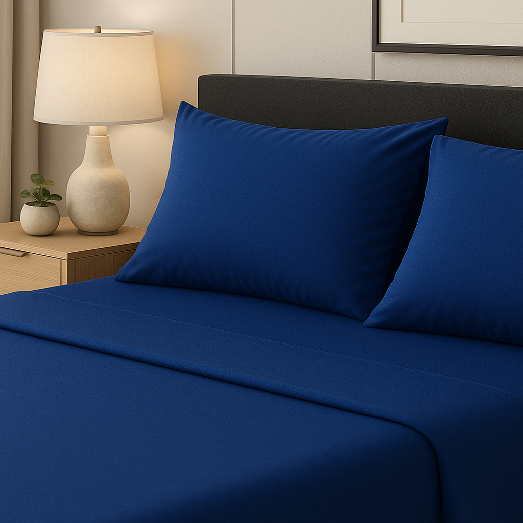 SABANA 2800 BAMBOO TOUCH MATRIMONIAL AZUL REY