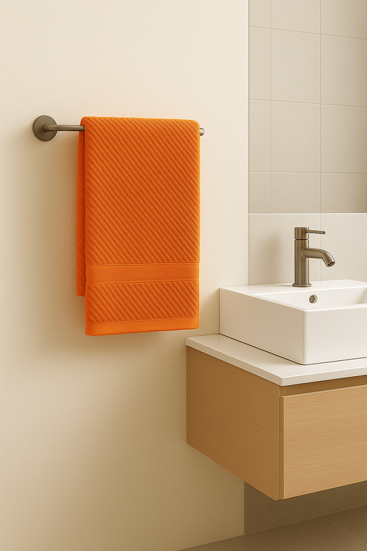 TOALLA PULLMAN GAMUZA NARANJA 70X40